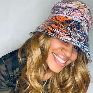Vintage Gilles Francois rain bucket hat